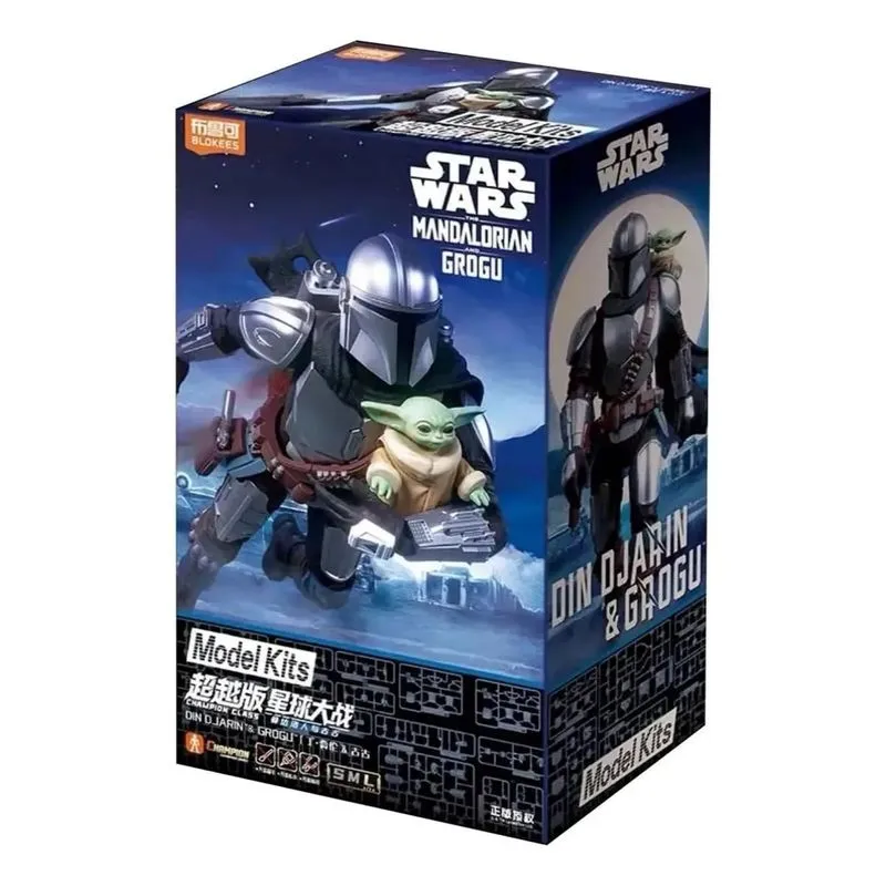 Action Figure - Champion Class - Model Kits - Star Wars The Mandalorian and Grogu - Din Djarin e Grogu - POLIBRINQ