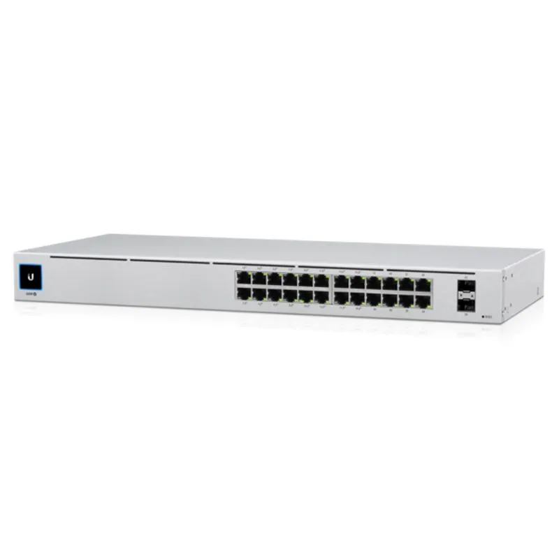 Switch 24 Portas Gigabit Ubiquiti US-24 2 Slots SFP
