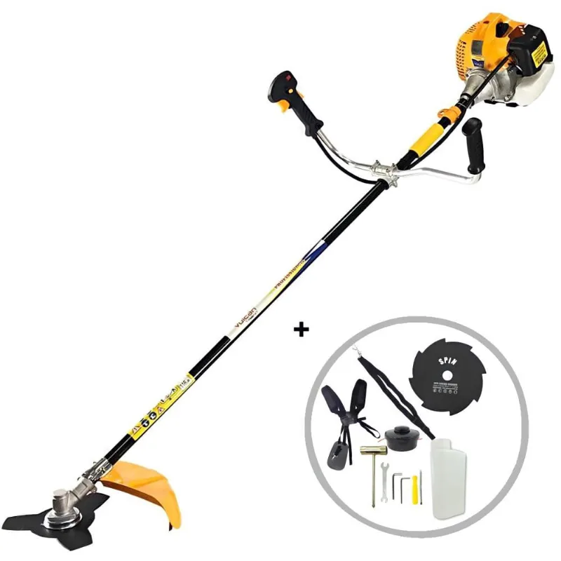 Roçadeira Profissional Vulcan VR520H 2T 52CC Carretel Nylon + Disco de Oito Pontas Tamanho 200mm