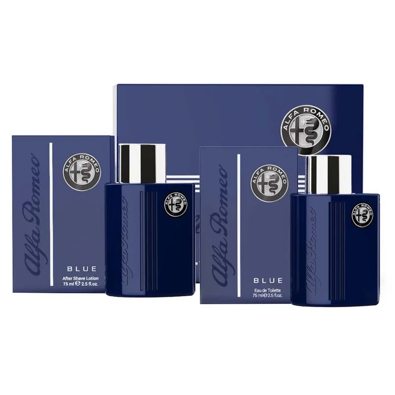 Kit Alfa Romeo Blue Collection - Perfume Masculino EDT + Pós Barba Kit
