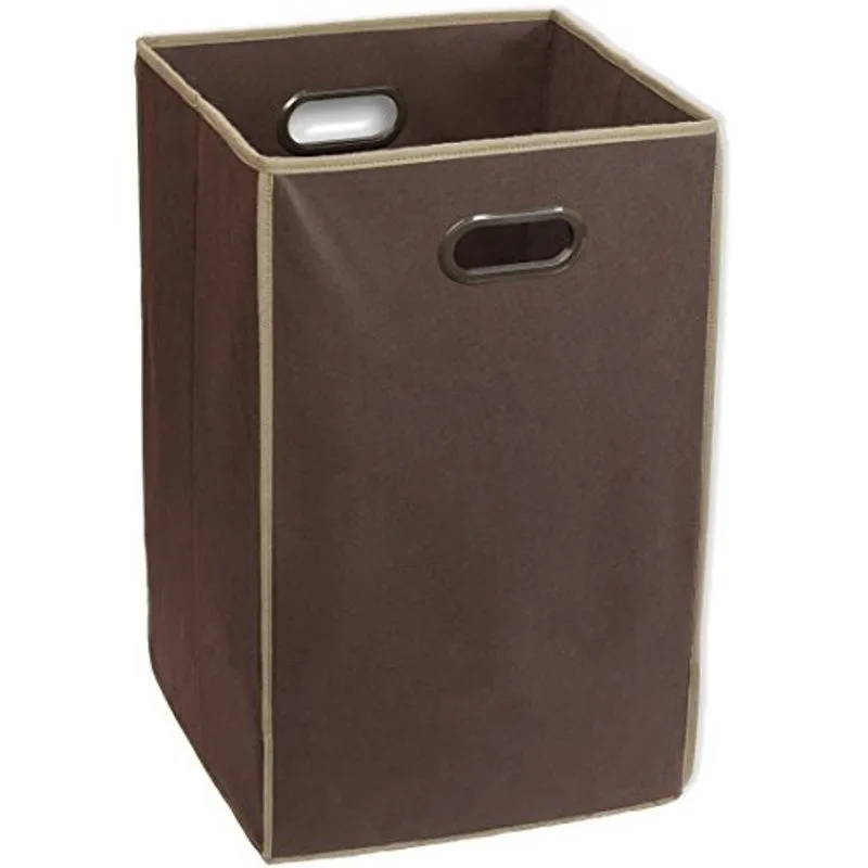 Cesto de roupa suja dobrável SimpleHouseware, marrom