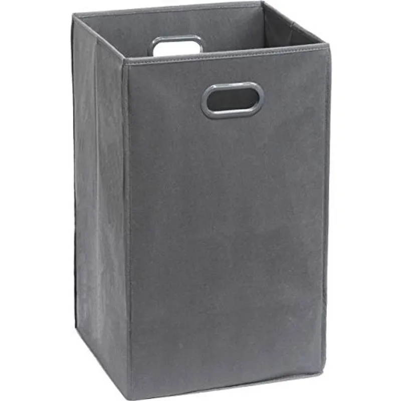 Cesto de roupa suja dobrável SimpleHouseware, cinza escuro