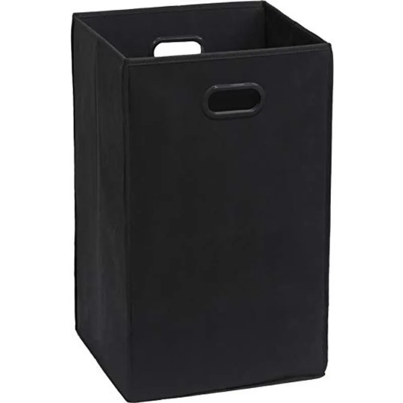 Cesto de roupa suja dobrável SimpleHouseware, preto