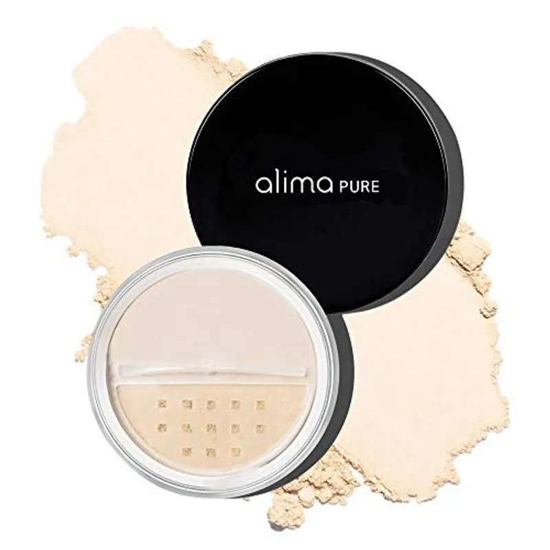 Alima Pure Da Fundação Satin Matte Da Fundação Powder De Maquiagem Mineral Com Óxido De Zinco E Dióxido De Titânio Como Protetor Sol