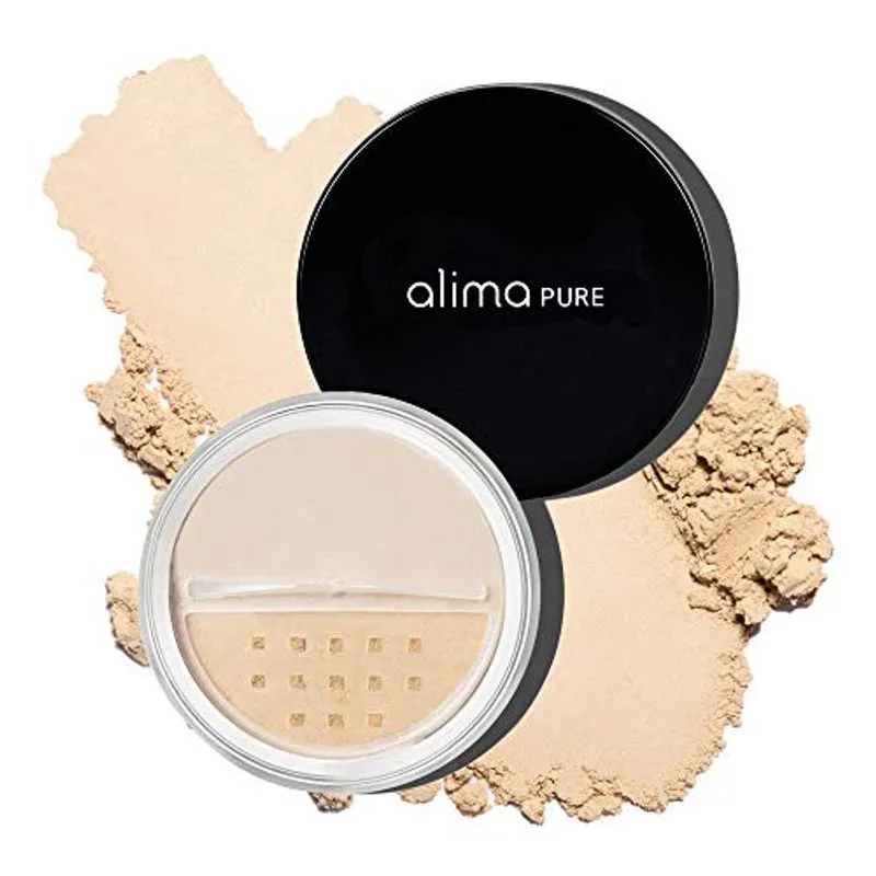 Alima Pure Da Fundação Satin Matte Da Fundação Powder De Maquiagem Mineral Com Óxido De Zinco E Dióxido De Titânio Como Protetor Sol