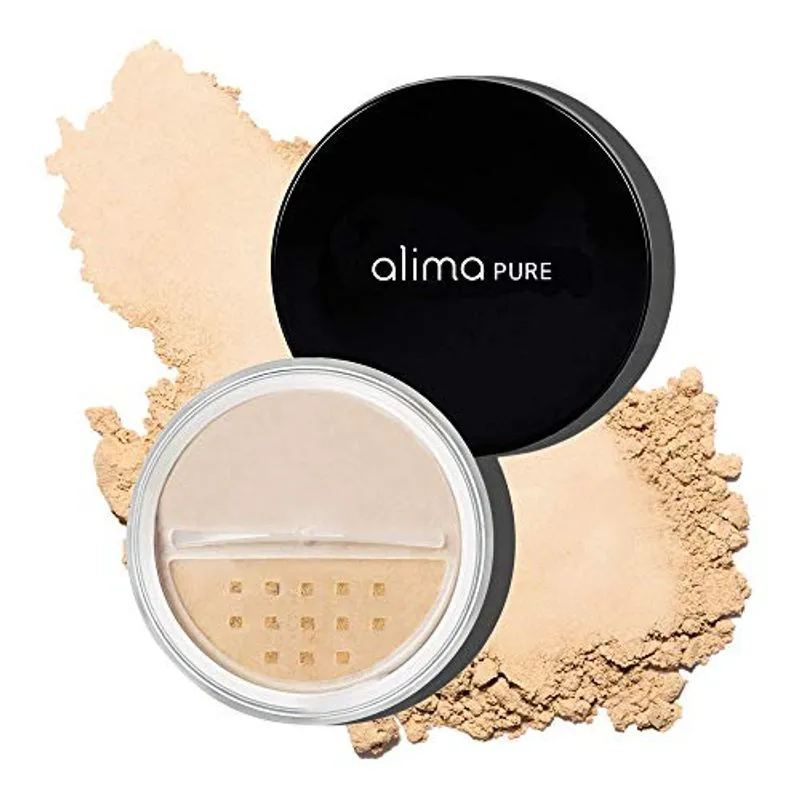 Alima Pure Da Fundação Satin Matte Da Fundação Powder De Maquiagem Mineral Com Óxido De Zinco E Dióxido De Titânio Como Protetor Sol
