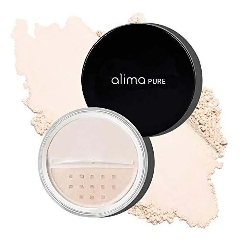Alima Pure Da Fundação Satin Matte Da Fundação Powder De Maquiagem Mineral Com Óxido De Zinco E Dióxido De Titânio Como Protetor Sol