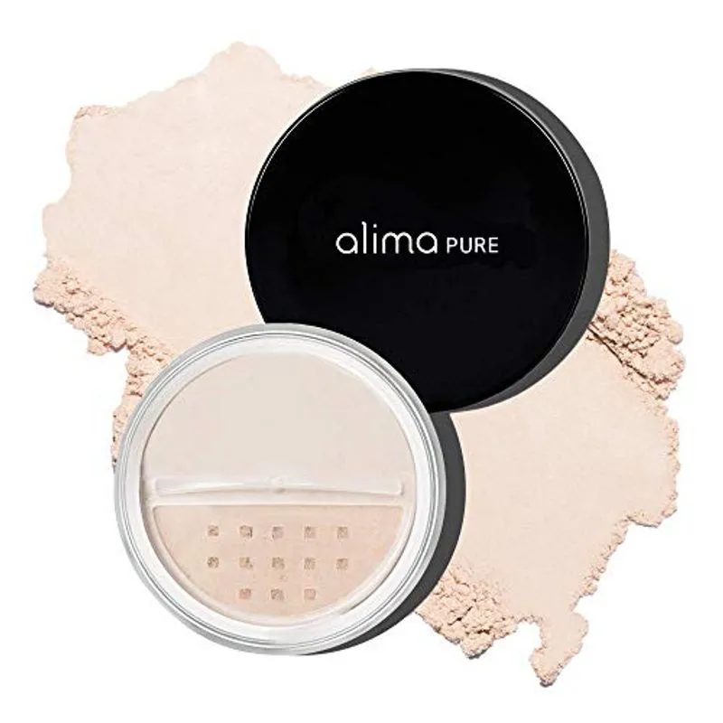 Alima Pure Da Fundação Satin Matte Da Fundação Powder De Maquiagem Mineral Com Óxido De Zinco E Dióxido De Titânio Como Protetor Sol