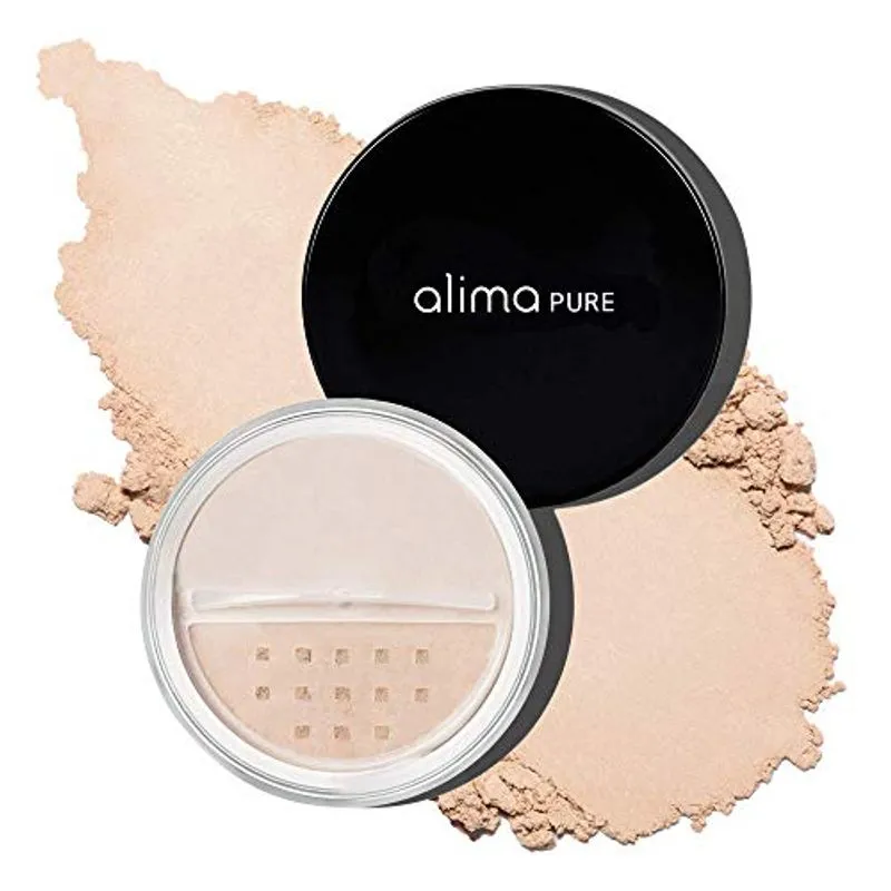 Alima Pure Da Fundação Satin Matte Da Fundação Powder De Maquiagem Mineral Com Óxido De Zinco E Dióxido De Titânio Como Protetor Sol