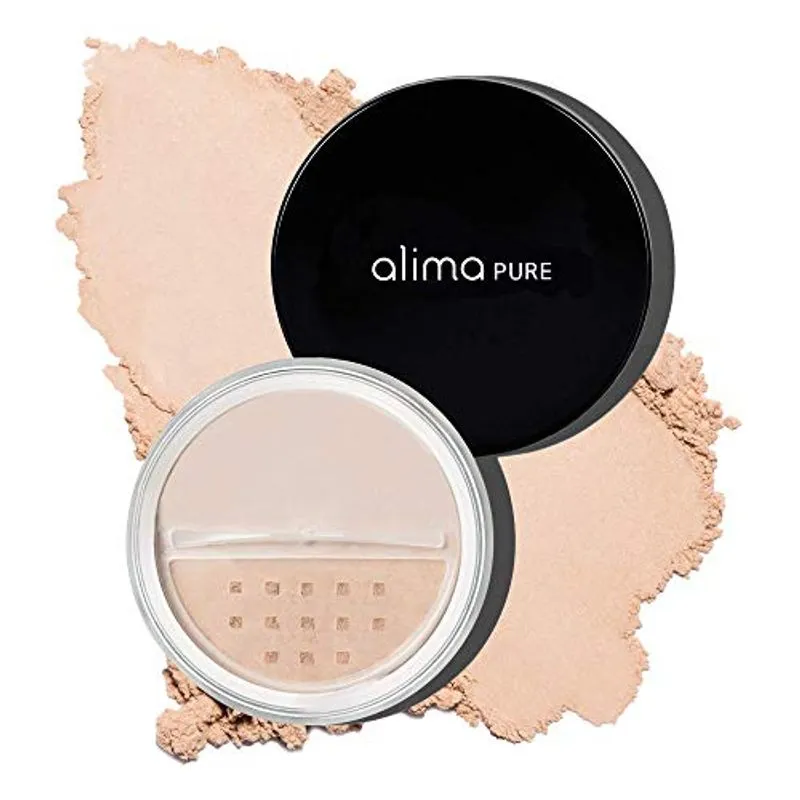 Alima Pure Da Fundação Satin Matte Da Fundação Powder De Maquiagem Mineral Com Óxido De Zinco E Dióxido De Titânio Como Protetor Sol