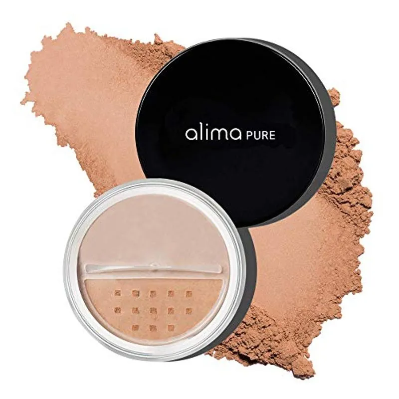 Alima Pure Da Fundação Satin Matte Da Fundação Powder De Maquiagem Mineral Com Óxido De Zinco E Dióxido De Titânio Como Protetor Sol