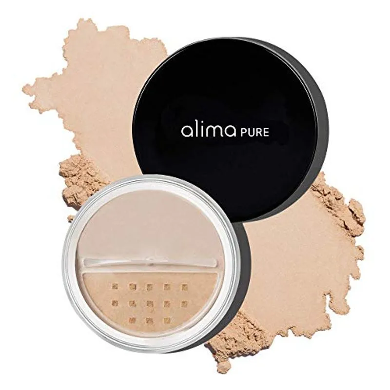 Alima Pure Da Fundação Satin Matte Da Fundação Powder De Maquiagem Mineral Com Óxido De Zinco E Dióxido De Titânio Como Protetor Sol