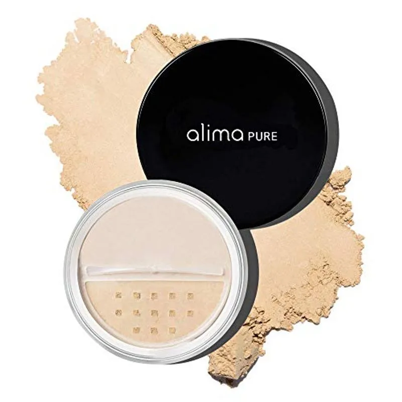 Alima Pure Da Fundação Satin Matte Da Fundação Powder De Maquiagem Mineral Com Óxido De Zinco E Dióxido De Titânio Como Protetor Sol