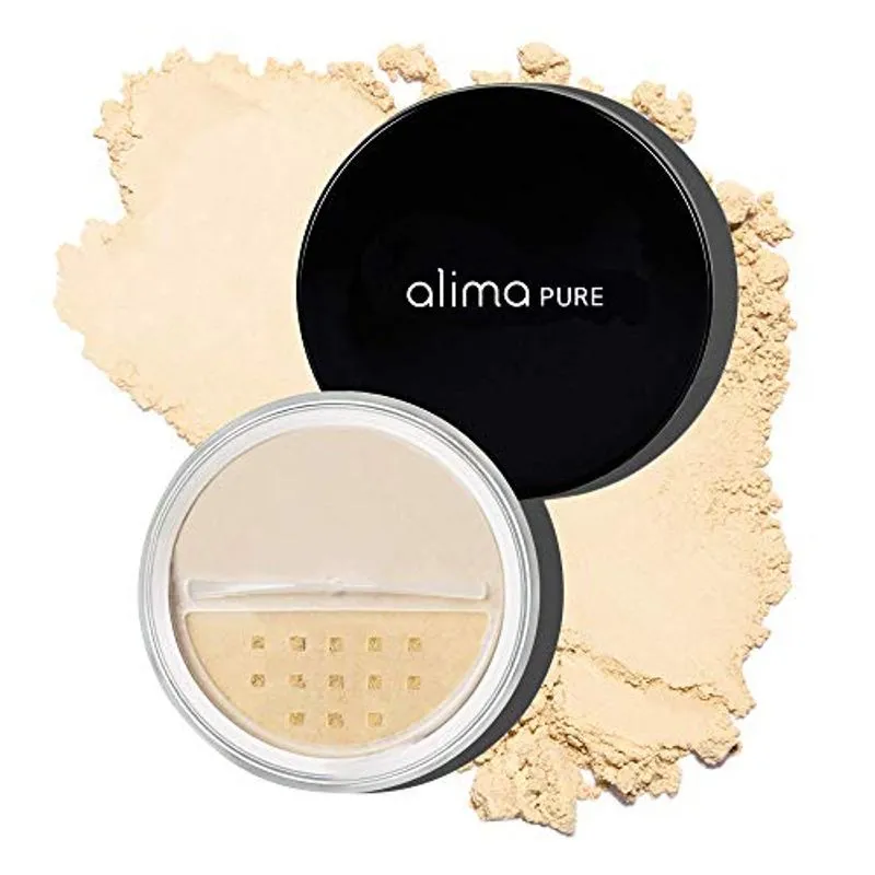 Alima Pure Da Fundação Satin Matte Da Fundação Powder De Maquiagem Mineral Com Óxido De Zinco E Dióxido De Titânio Como Protetor Sol