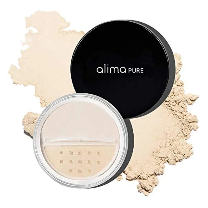 Alima Pure Da Fundação Satin Matte Da Fundação Powder De Maquiagem Mineral Com Óxido De Zinco E Dióxido De Titânio Como Protetor Sol
