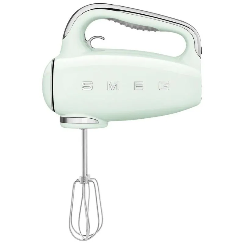 Batedeira De Mão Com 9 Velocidades E Acessórios De Aço Inox, 220w, 110v, Smeg Hmf01, Verde