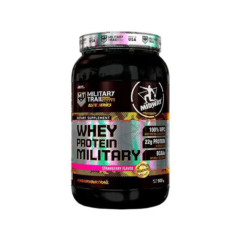 Whey Protein Concentrado Military 900g Stramberry - Midway