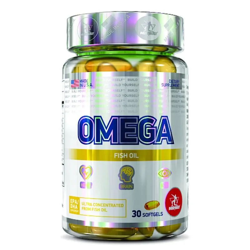 Omega 3 Epa Dha 30 Cápsulas - Midway - Óleo De Peixe