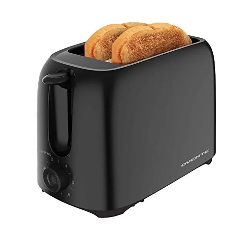 Máquina de torradeira elétrica de 2 fatias do forno, 700W com configuração de torrada de 6 tons, bandeja de migalha removível, compacta e fácil de usar, perfeita na bancada da cozinha para torrar pão,