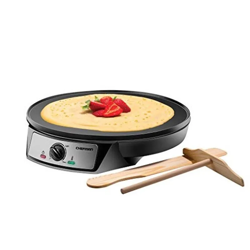 Chefman Crepeira Antiaderente 30cm com Controle Preciso de Temperatura