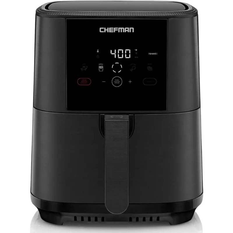 Chefman Fritadeira Elétrica AirFryer 5L de Capacidade e Painel de Controle Digital, 110V, 1500W, Preta