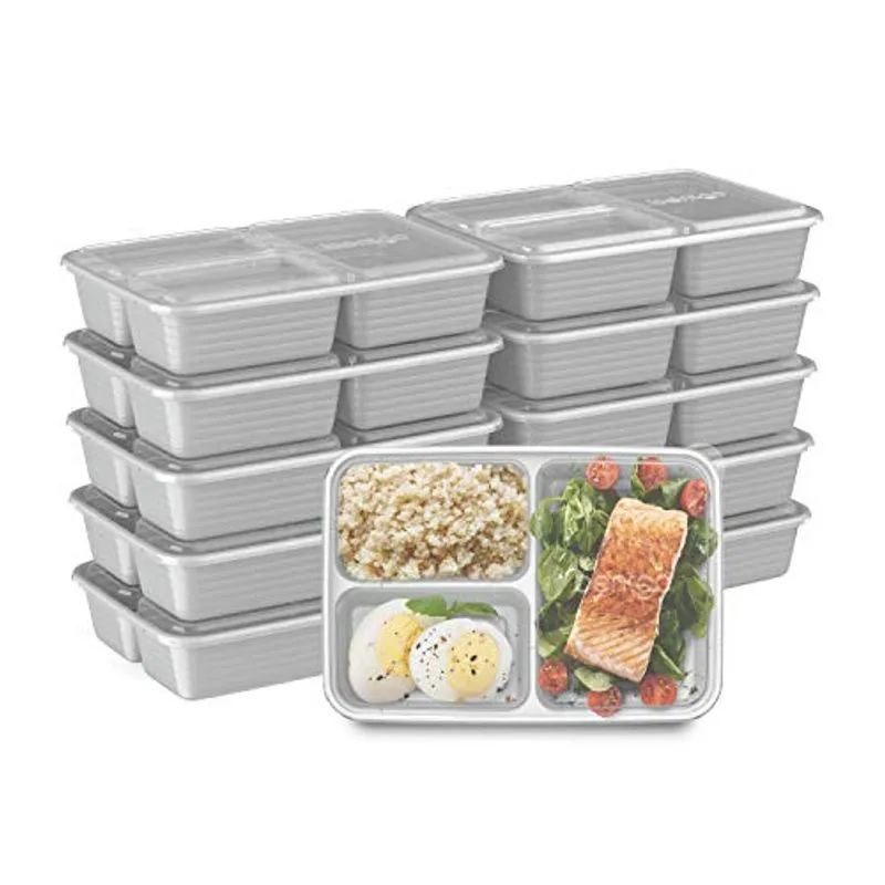 Conjunto 10 Recipientes Bentgo Com 3 Compartimentos E Tampas Personalizadas, Sem Bpa, Seguros Para Micro-ondas, Freezer E Lava-louças.