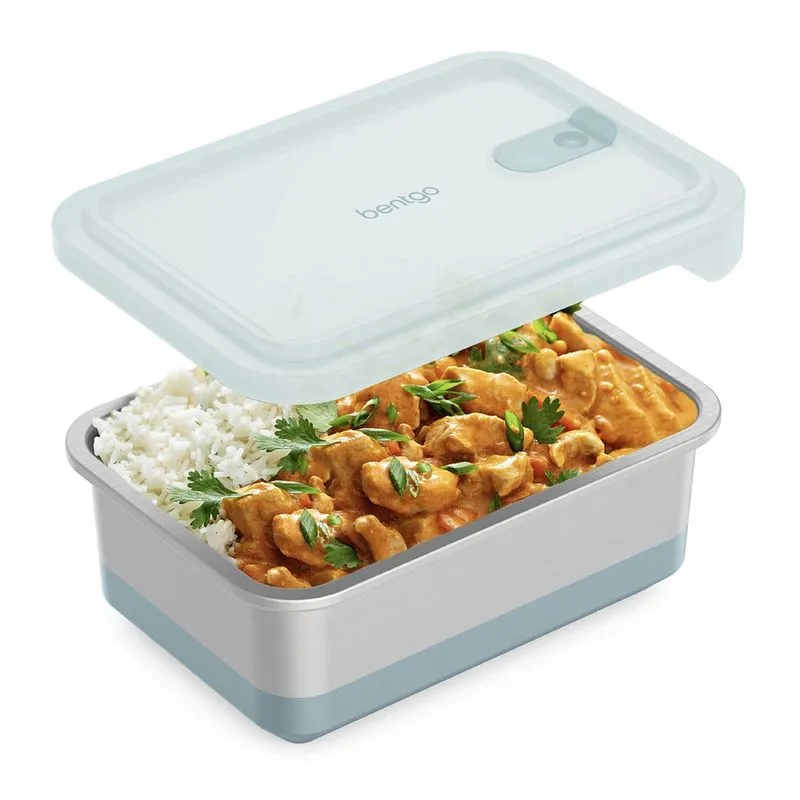 Bentgo MicroSteel Heat & Eat Container - Seguro para micro-ondas,