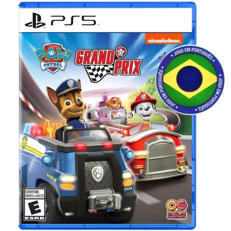 Paw Patrol Grand Prix PS5 Patrulha Canina Mídia Física Lacrado em Português Playstation 5