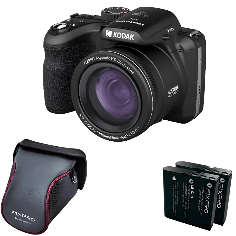 Câmera Kodak PixPro AZ426 Zoom 42x Kit 2x Baterias e Bolsa PixPro