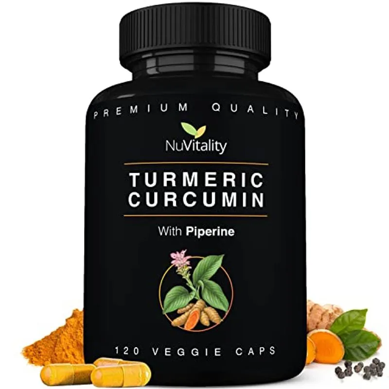 Nuvitality Curúmero Com Extrato De Pimenta Preta (piperina), 120 Caps