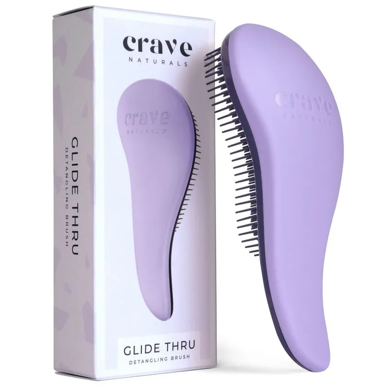 Escova desembaraçante Crave Naturals Glide Thru para adultos