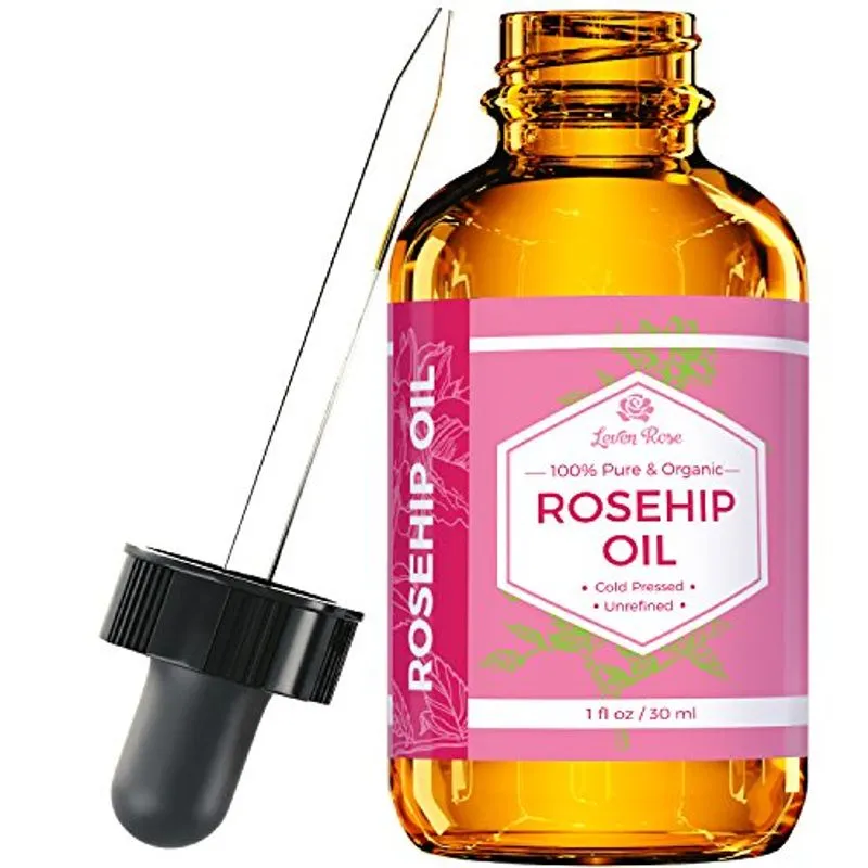 Óleo De Semente De Rosehip Por Leven Rose, 100% Puro Frio Não Refinado Pressionado Anti Aging Rose Hip Hidratante Para Pele De Cabelo &amp; Un