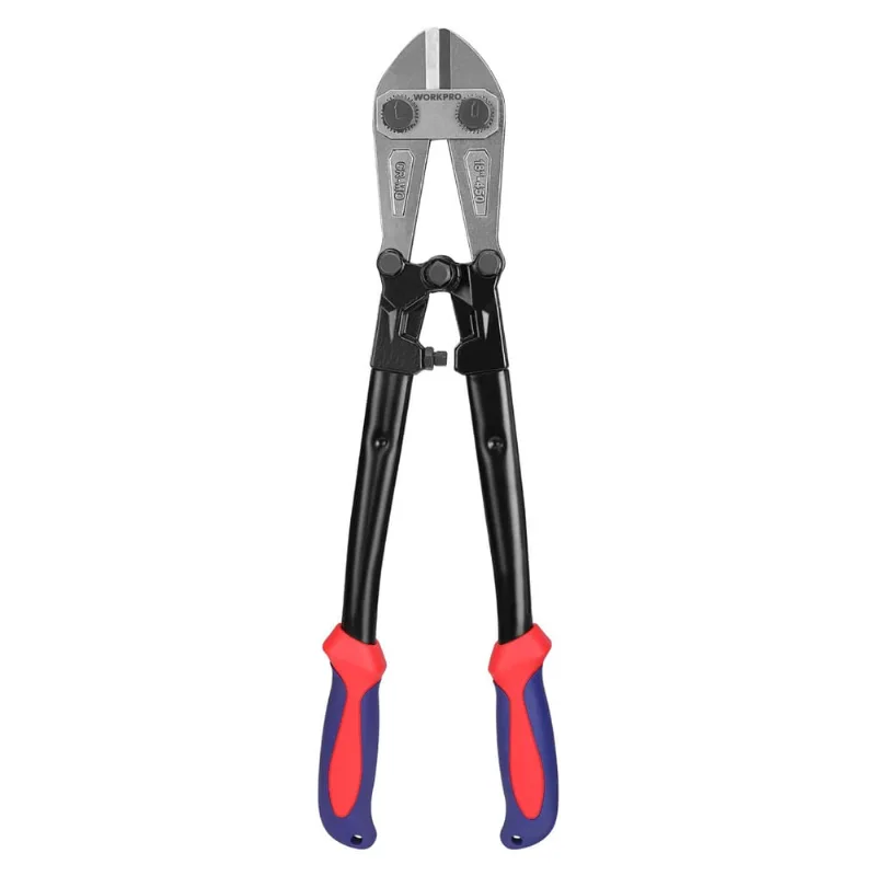 Cortador de parafuso workpro, alça de bi-material com aderência de borracha macia, 18, lâmina de aço molybdenum cromado, W017005A