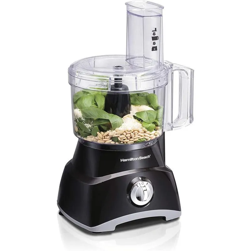 Hamilton Beach Processador de Alimentos, capacidade de 1,8L, multifuncional, 450W, 110V, preto.