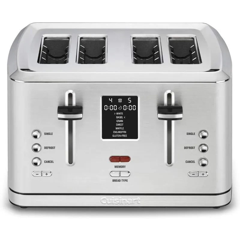 Cuisinart Torradeira, c/ 4 fatias, 1800W, 110V, aço inoxidável.