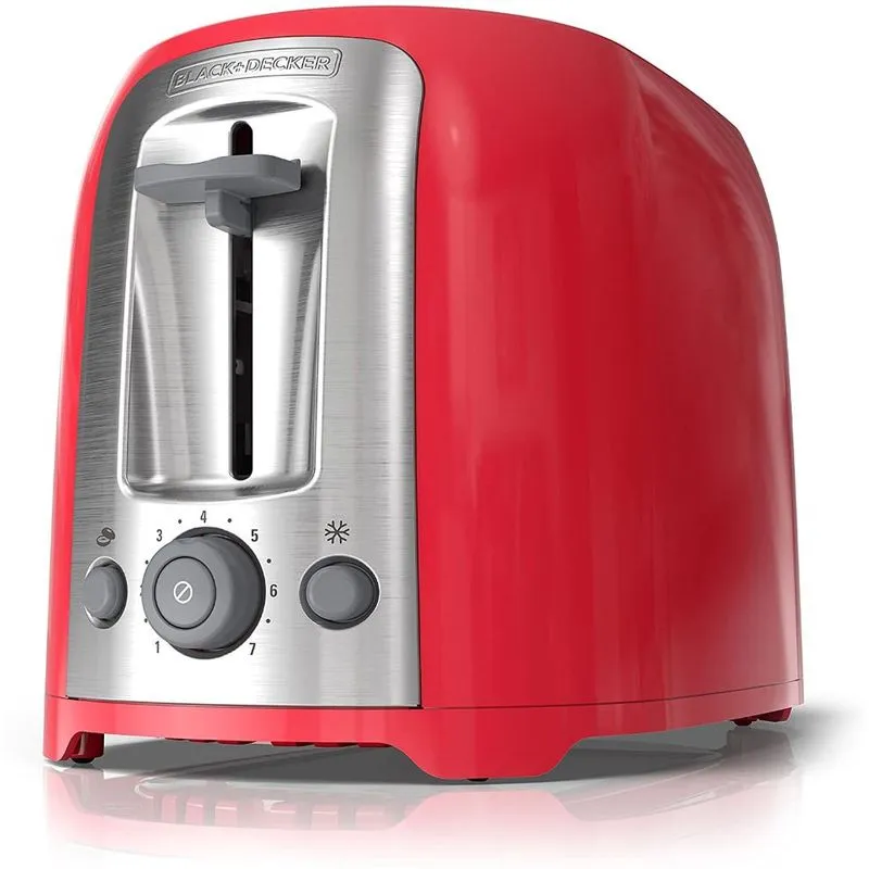 BLACK+DECKER Torradeira, c/ 2 fatias, 850W,110v, vermelha.
