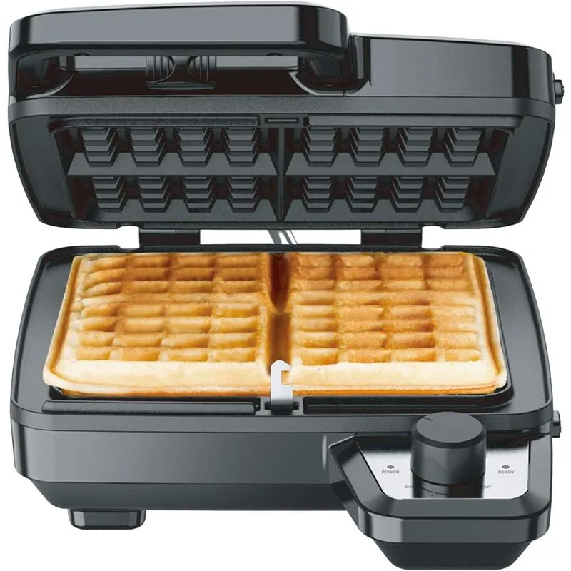 Elechomes Máquina de Waffle capacidade de 2 waffles 800W 110V preta