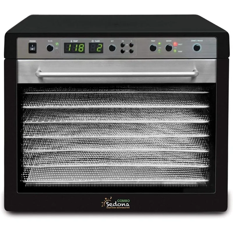 Tribest Máquina Desidratadora de Alimentos com 7 bandejas, 600W 110V, Preta.