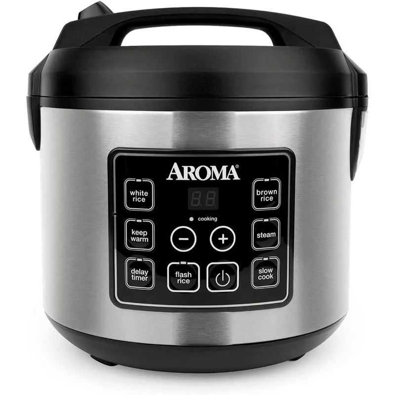 Aroma Housewares Panela Elétrica de Arroz, 4 L, 650W, 110V, preta.