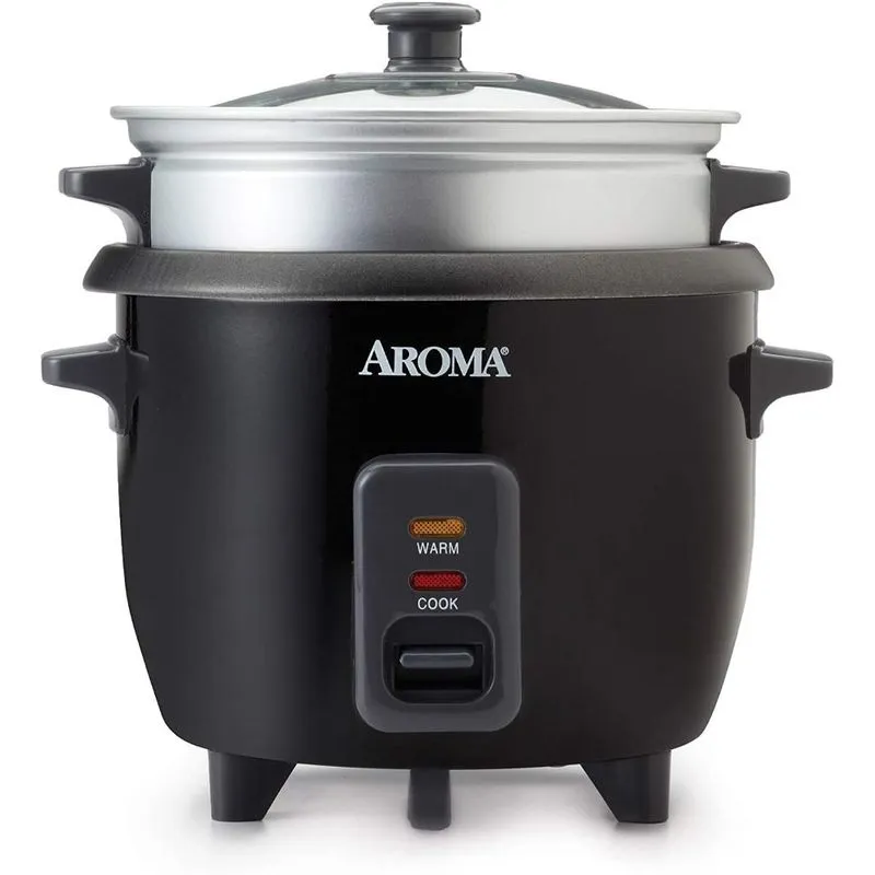 Aroma Housewares Panela Elétrica de Arroz, 700 mL, 300W, 110V, preta.