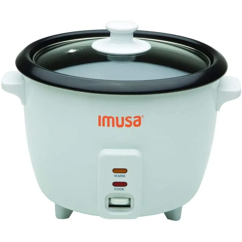 IMUSA Panela Elétrica de Arroz, 1,4 L, 400 W, 110V, branca.