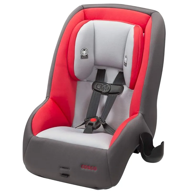 Cosco MightyFit 65 Cadeira de Bebê para carro conversível vermelha e cinza