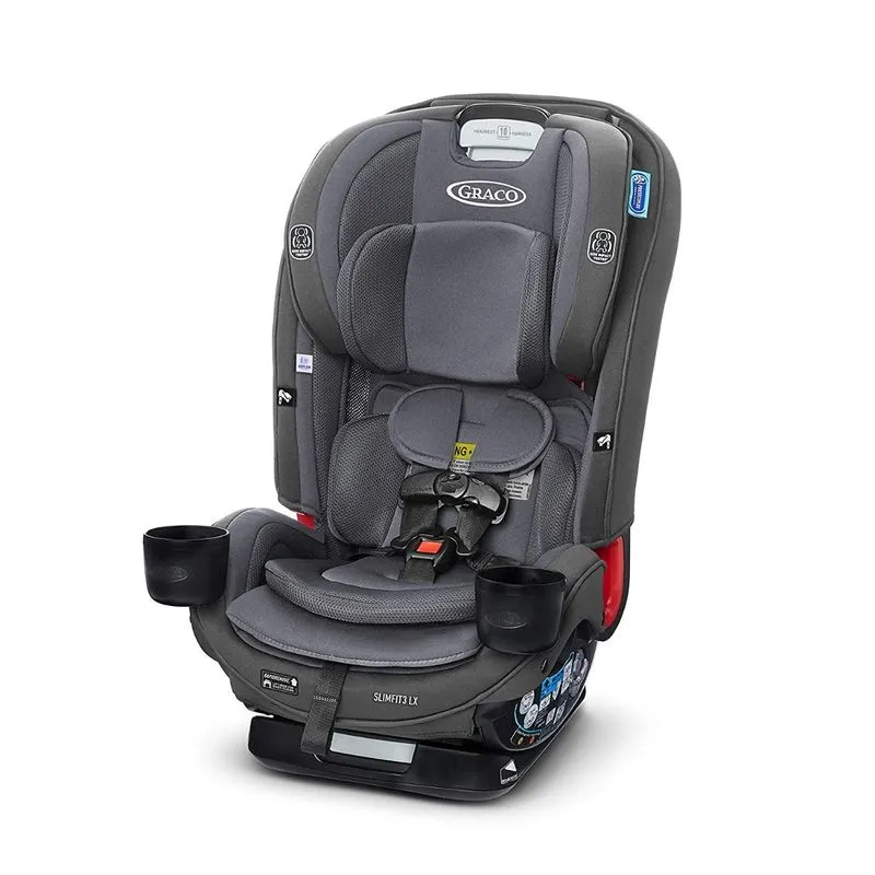 Graco SlimFit3 LX Cadeira de Bebê p carro 3 em 1 para carro cinza