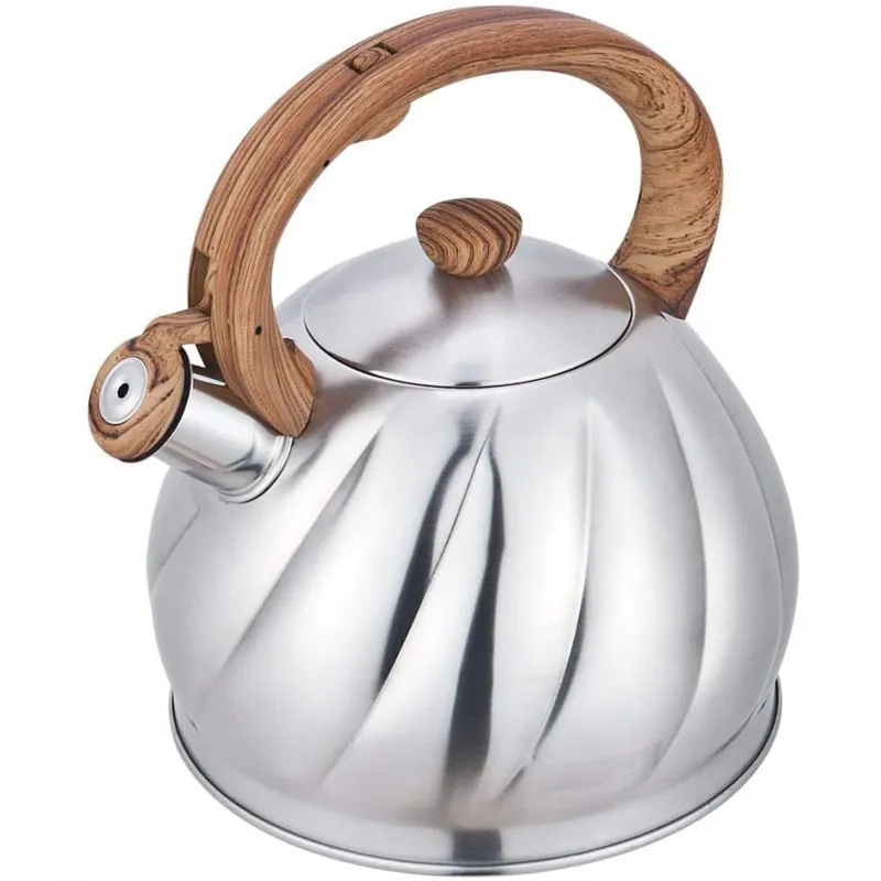 Riwendell Tea Kettle 21 Quart Whistling Stainless Steel Stove Top Teapot GS04044AHY20 L