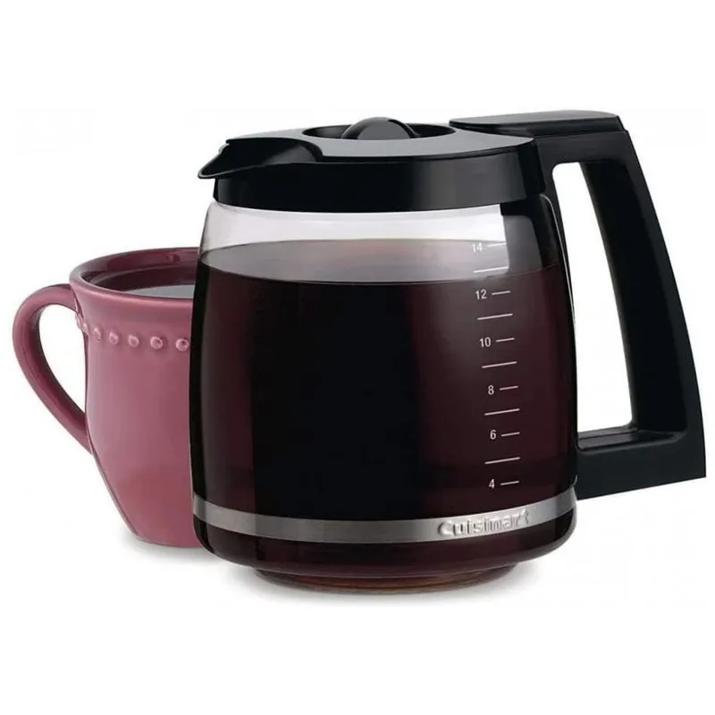 Reposicao Jarra De Vidro 14 Xicaras Cafeteira Preta, Cuisinart Dcc 2200prc, Preto