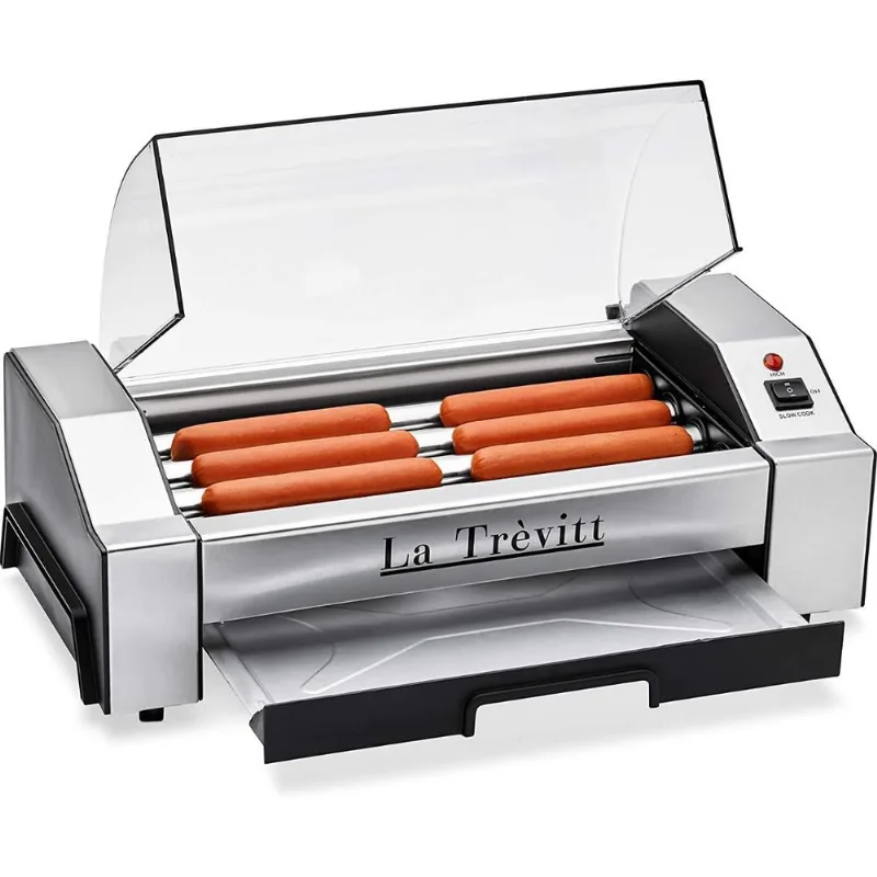 Máquina de HotDog La Trevitt Commercial 6 Salsichas Aço Inox 230W Prata 110V