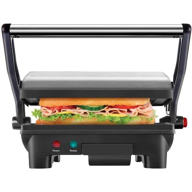 Chefman Sanduicheira/Panini Antiaderentes, Aço Inox, 1000W, Prata 110V