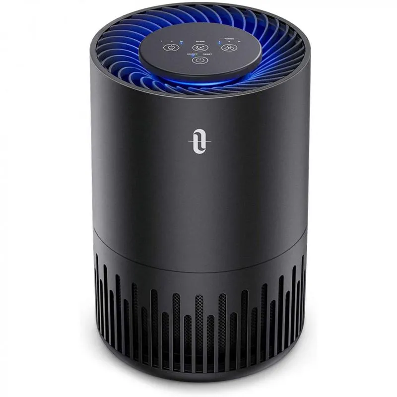 Purificador de Ar TaoTronics Filtro HEPA Até 15m 4 Velocidades Preto 110V