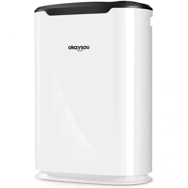 Purificador de Ar Okaysou AirMax8L UltraDuo HEPA Até 46 m Branco 110V