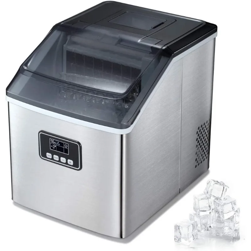 TAVATA Máquina de Gelo Portátil com Dislay LCD e Limpeza Automática, 110V.